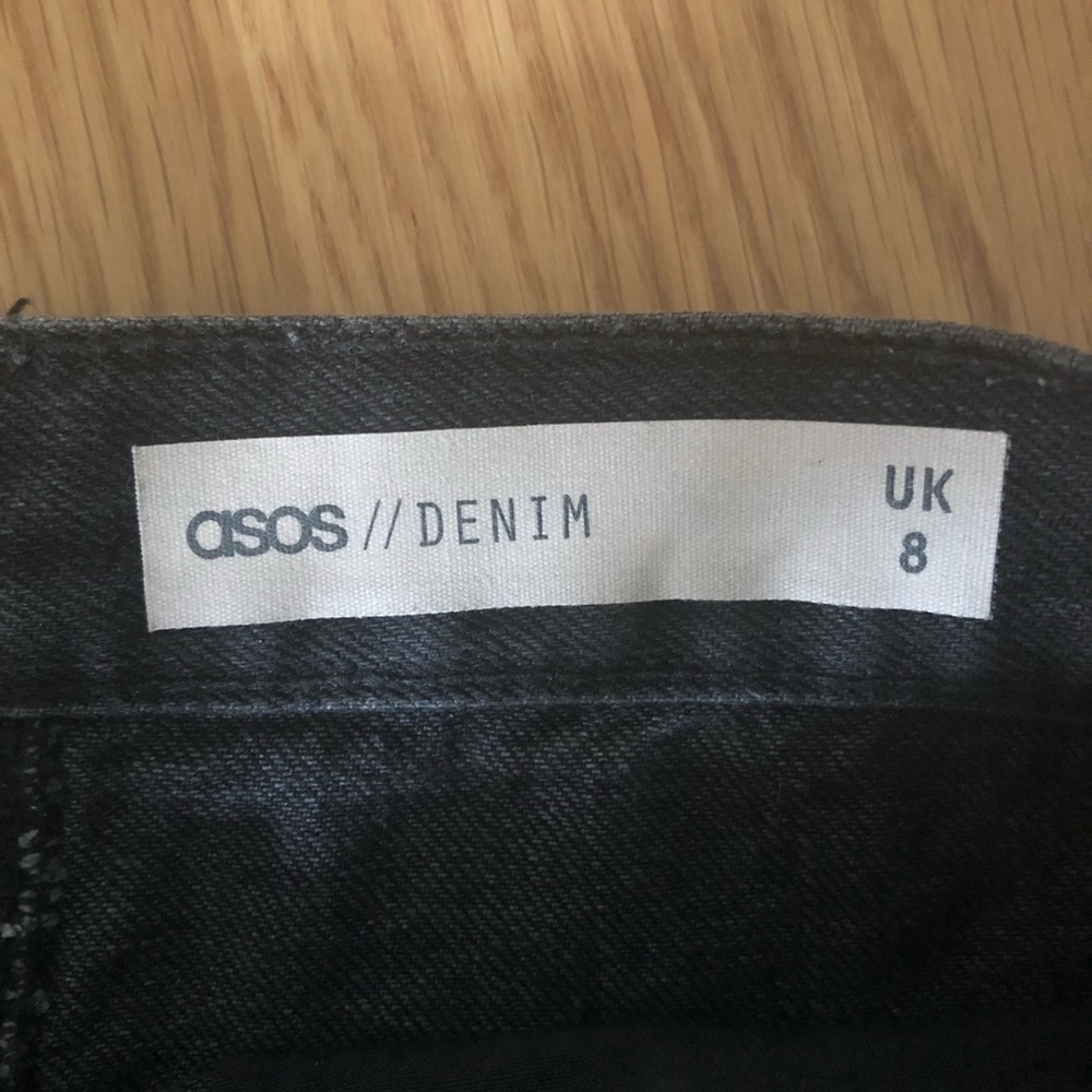 Black denim mini skirt - Picture 7 of 7